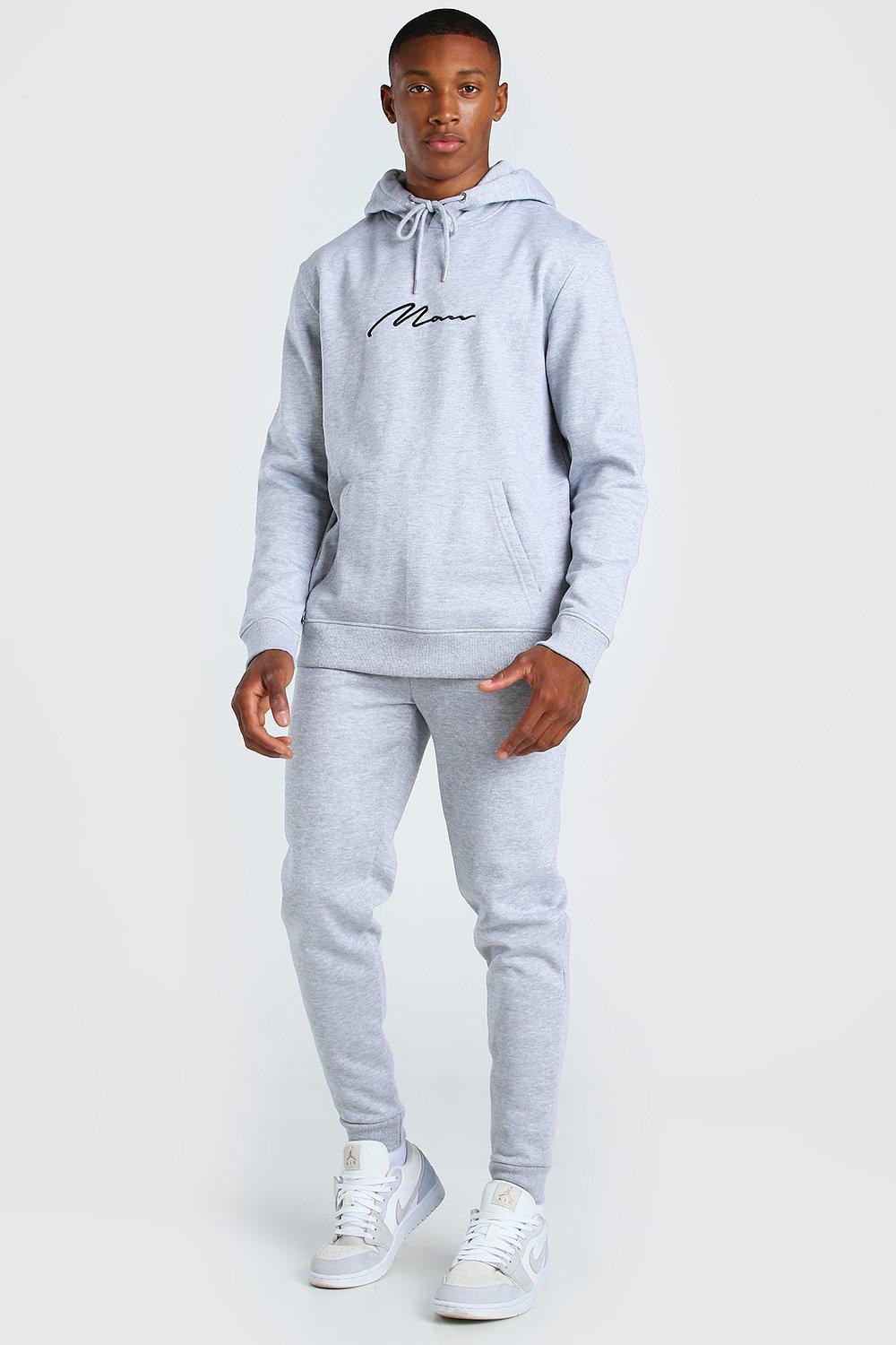 Boohooman sales blue tracksuit